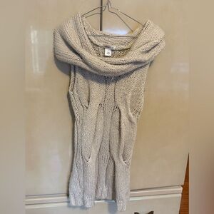 Arden B Cream Cowl Neck Sweater